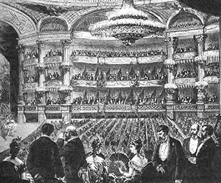 Salle Le Peletier (ca. 1860), die Pariser Oper