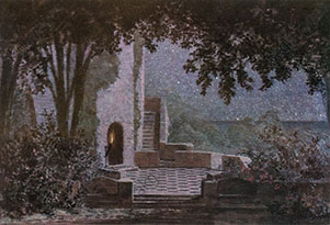 “Tristan und Isolde” Bühnenbildentwurf von Alfred Roller