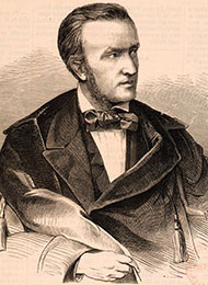 Richard Wagner 1861 (nach einer Fotografie von Pierre Petit et Trinquart)